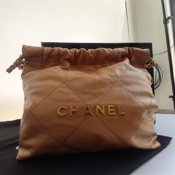 Túi Chanel Hobo nâu kèm ví