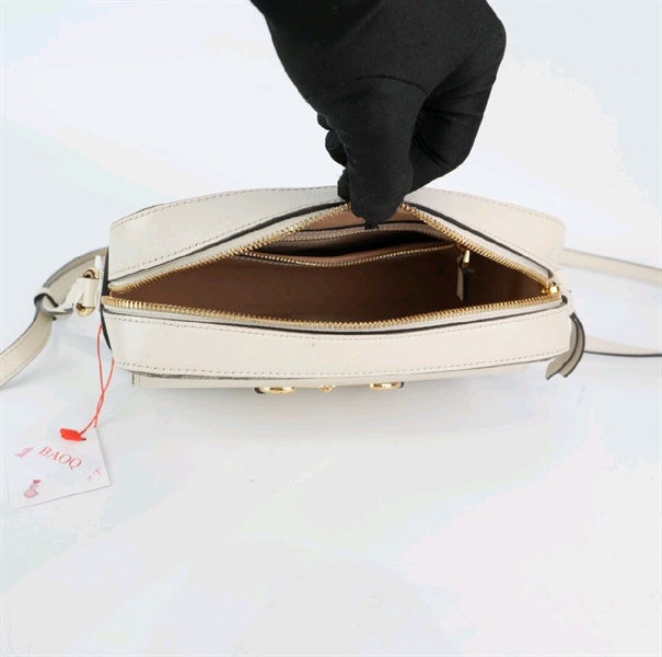 Túi GG chữ nhật xám phối trắng sz 20cm KG+