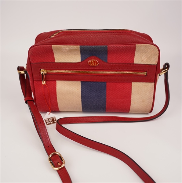 Túi GC sọc đỏ trắng xanh 25cm++