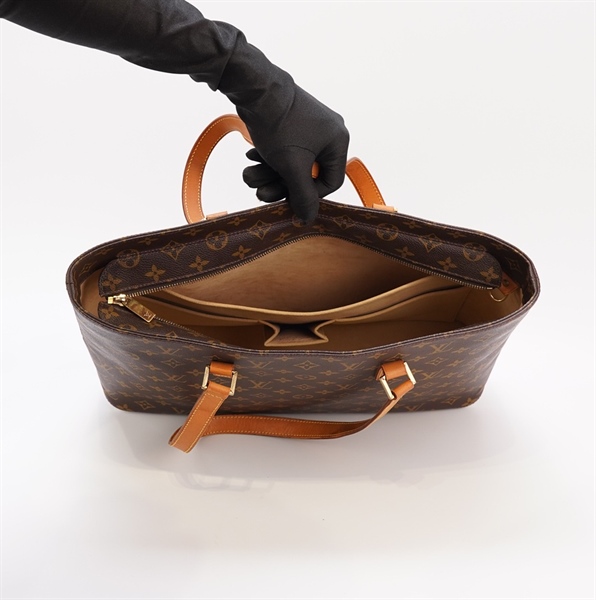 Túi LV tote hoa nâu KG+