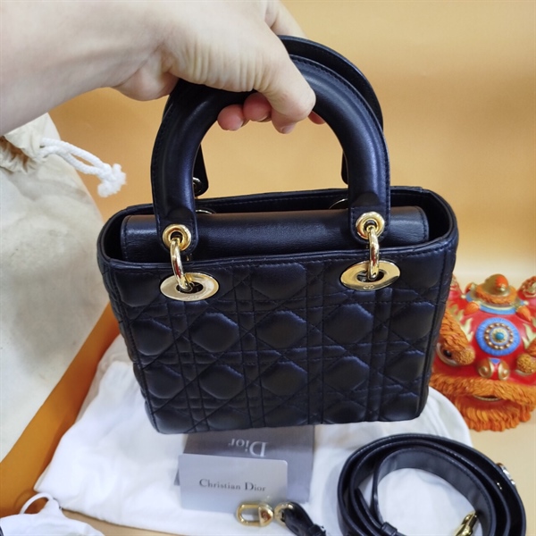 Túi Lady Dior Đen+
