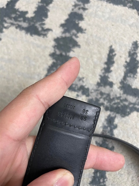 Thắt Lưng LV Xám Phối Đen+