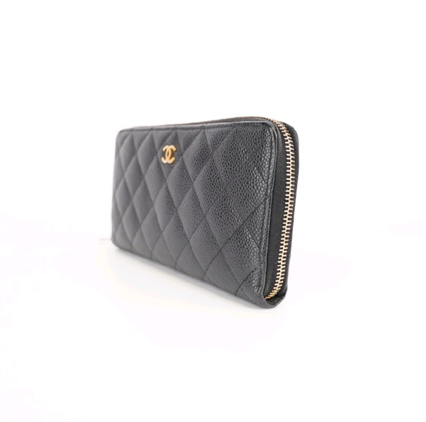 Ví Chanel Zip Classic đen +