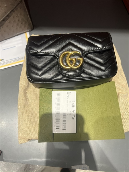 Túi GG màu đen KG+