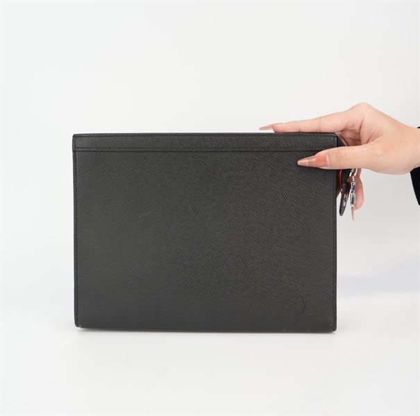 Túi LV vân đen logo chìm TB+