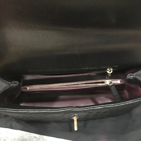 Túi Chanel Handle Bag đen KG+