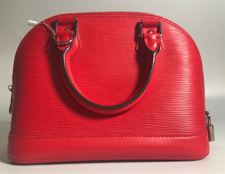 Túi LV đỏ khoá bạc KG+