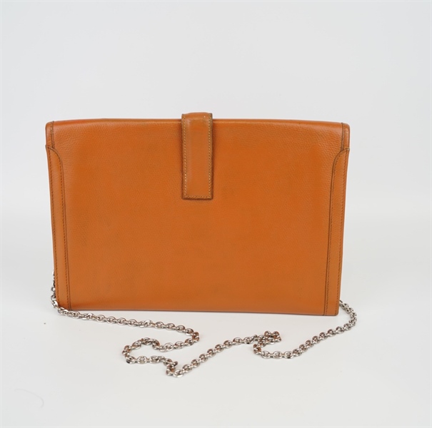 Túi Clutch Hermes màu cam KG+