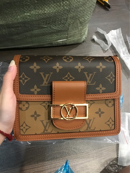 Túi LV Dauphine hoa nâu