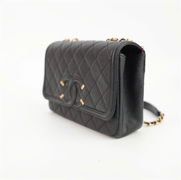 Túi Chanel Woc mài đen 20cm KG+