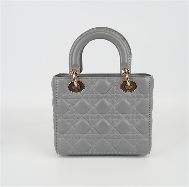 Túi Dior Lady màu xám KG+