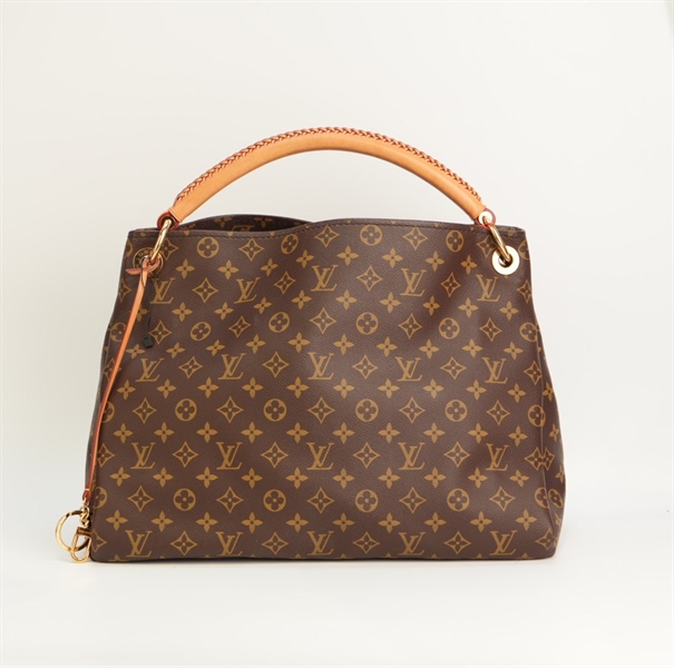 Túi LV tote hoa nâu KG+