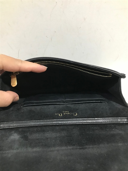 Túi Dior Đen Viền Đinh KG+