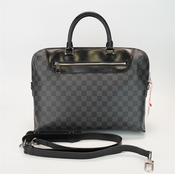 Túi LV ô vuông xanh đen +