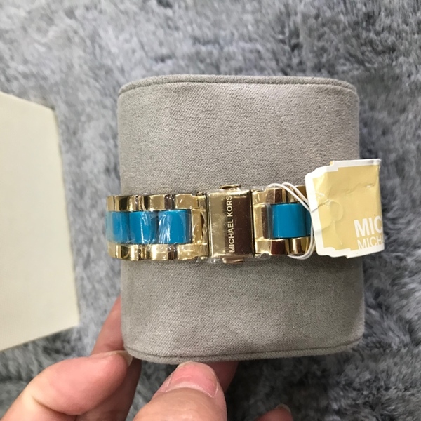 Đồng hồ nam MK vàng phối xanh+