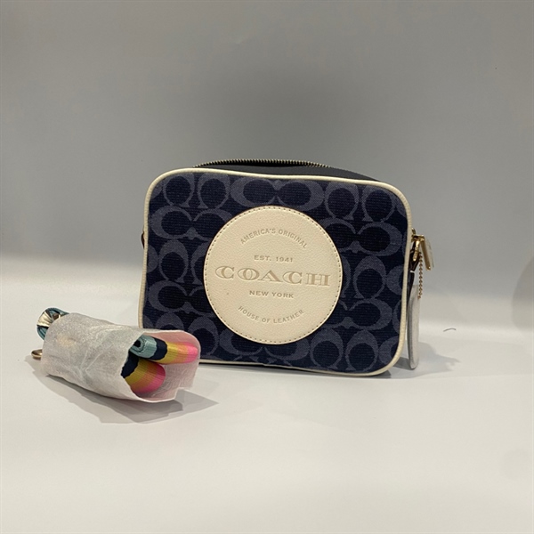 Túi Coach hộp xanh đậm