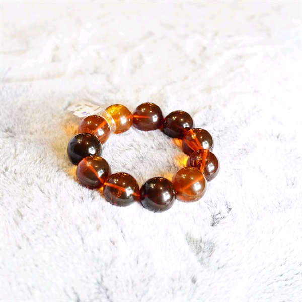 Vòng tay hổ phách size to (s1) 389467 + ly 23-11