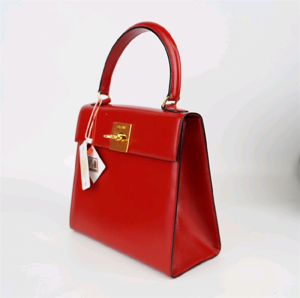 Túi Celine xách tay màu đỏ KG+
