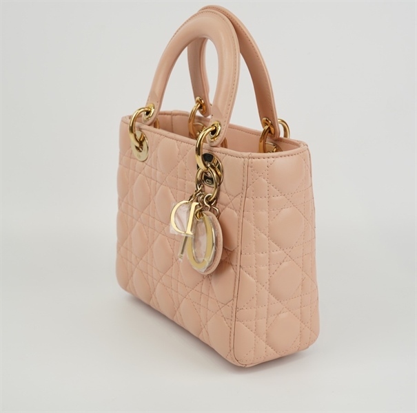 Túi Dior Lady hồng nhạt(đã spa) KG+