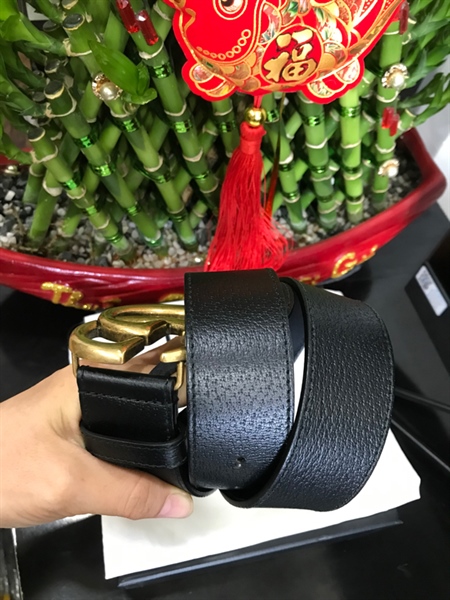 Thắt Lưng GG Đen Bản 4cm+