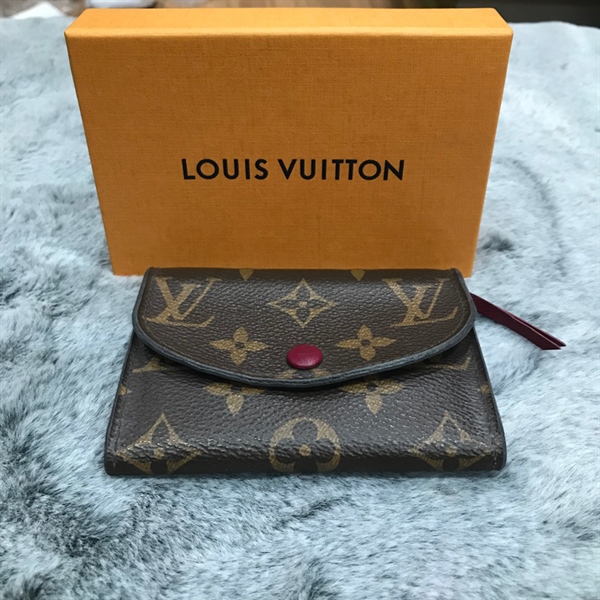 Ví card LV lòng đỏ viền bo +