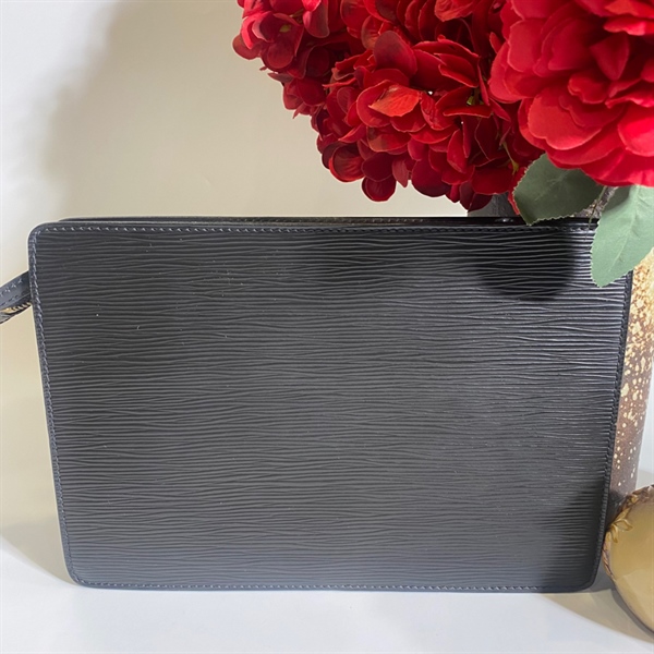 Túi LV Clutch da đen +5