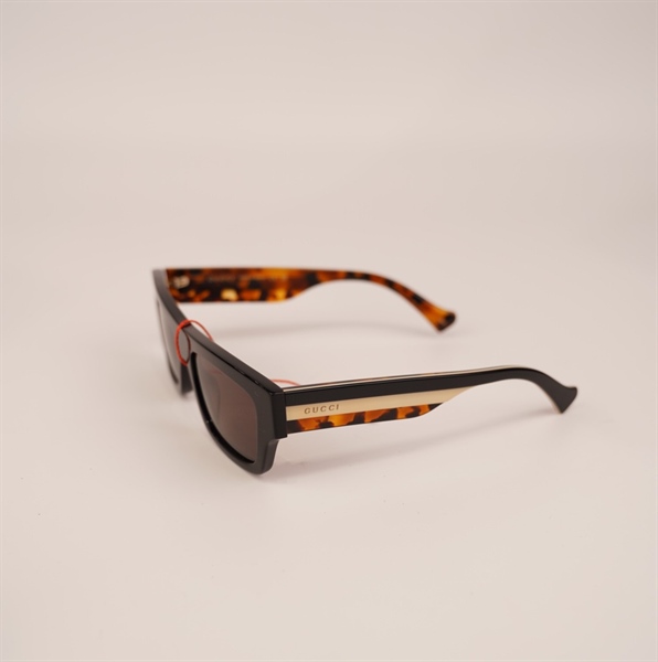 Kính GG gọng đen phối nâu loang (GG1301S) KG+