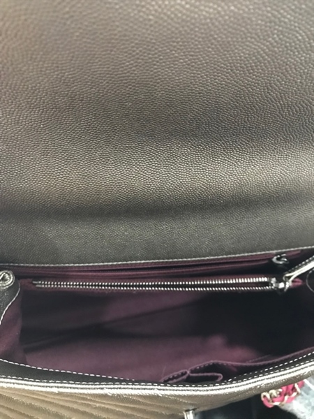 Túi Chanel Coco xám quai quấn trúc KG+