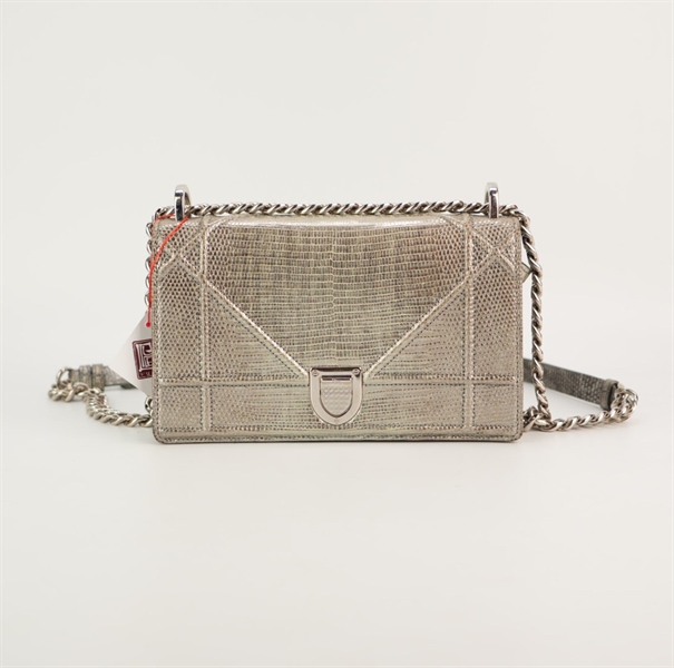 Túi Dior Woc màu bạc size 20 +