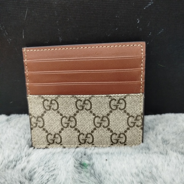 Ví GG card xám phối nâu++