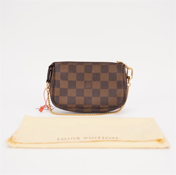 Túi LV kẹp nách ô vuông nâu +