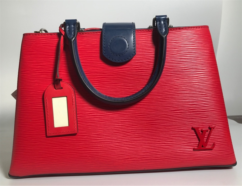 Túi LV đỏ quai xách Xanh KG+