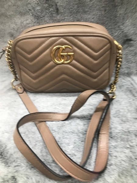 Túi hộp Gucci màu nâu +