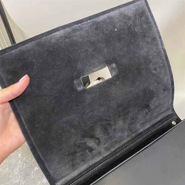 Túi Gucci đen da trơn KG+