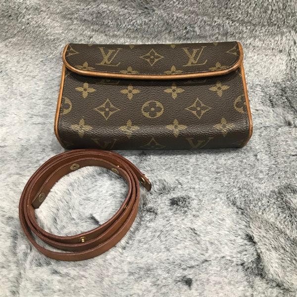 Túi LV beltbag hoa nâu +