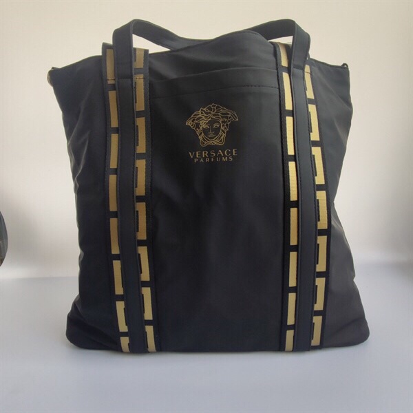 Túi Versace đen vàng kèm poud KG+