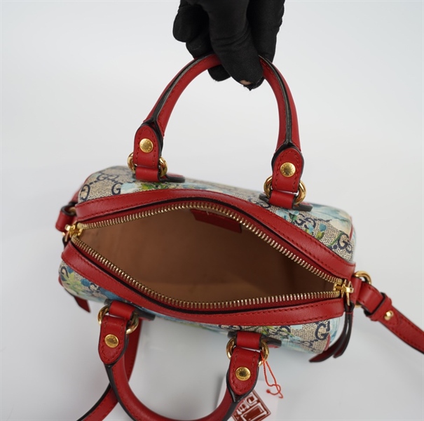 Túi GG speedy mini hoa xanh +