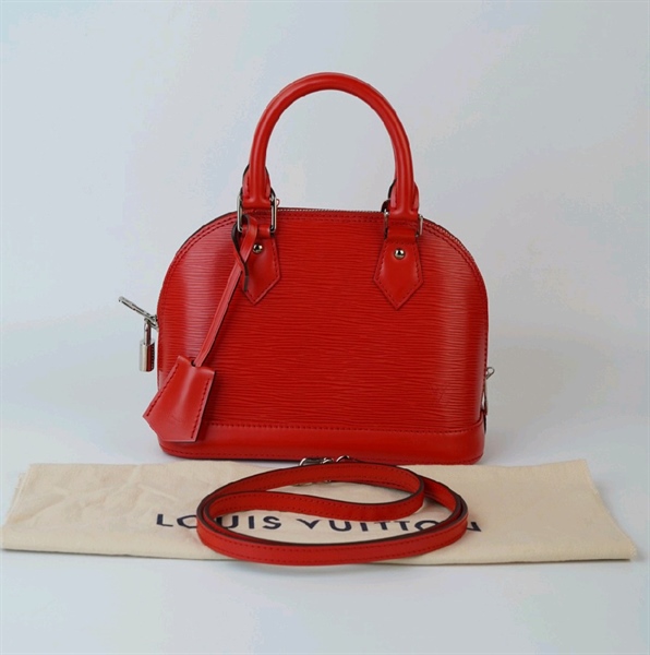 Tui LV Alma vân đỏ kèm ổ khoá KG+