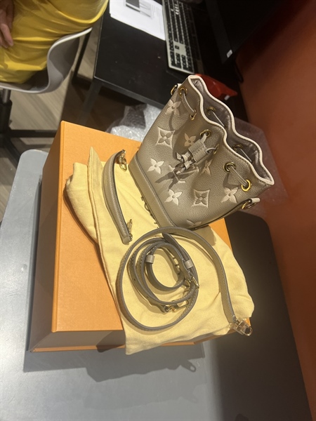 Túi LV hoa xám 2 strap KG+