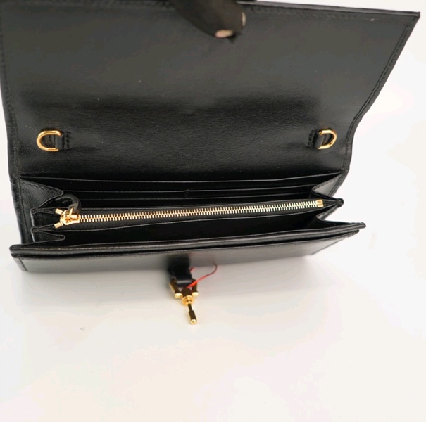 Túi GG đen bóng KG+