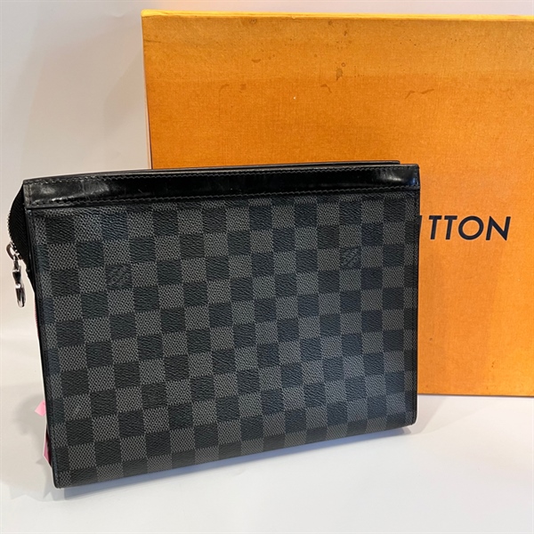 Túi LV Ô VUÔNG Clutch KG+