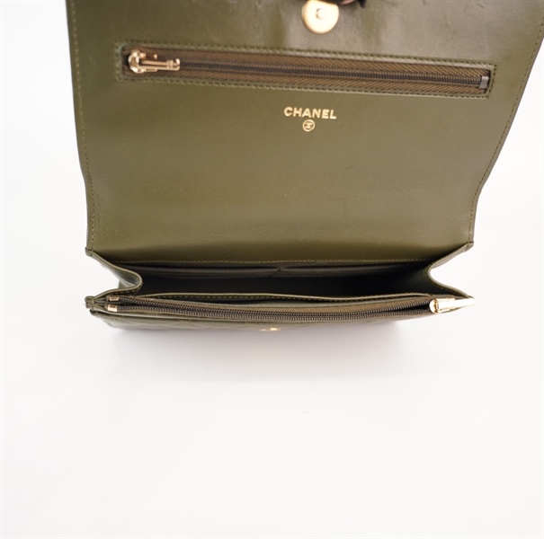 Túi Chanel xanh rêu KG+