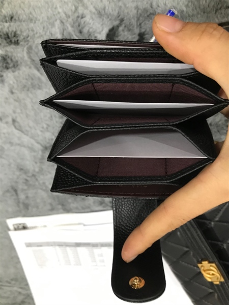 Ví Chanel Đen 5 Ngăn+