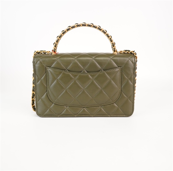 Túi Chanel xanh rêu KG+