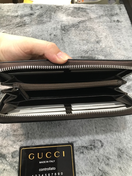 Ví GG Xám Phối Đỏ Xanh Rêu Con Ong+