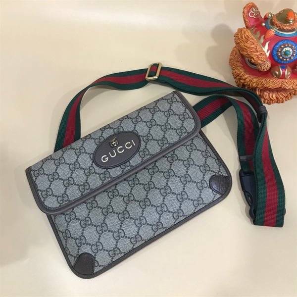 Túi Đeo Chéo GG Xám Nâu+