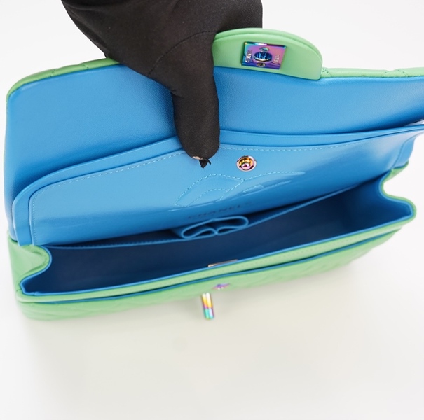 Túi Chanel Classic xanh lá size 23cm KG+