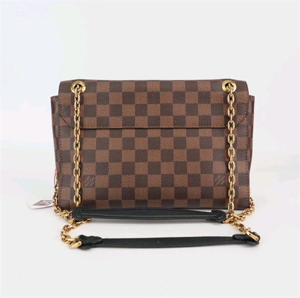 Túi LV nắp gập ô vuông nâu KG+