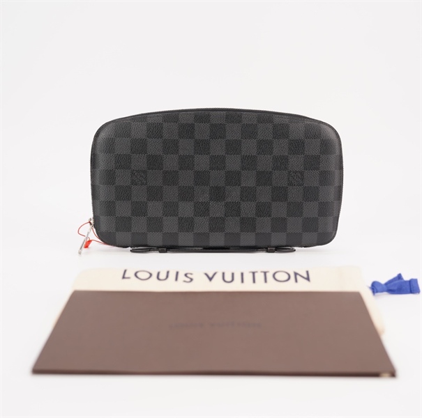 Túi LV ô vuông xanh đen +