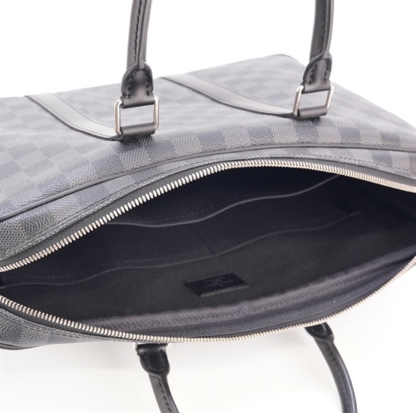 Túi LV ô vuông đen kèm ổ khoá size 35cm KG+